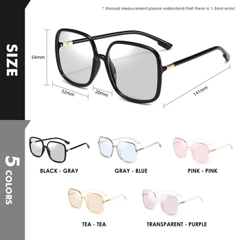 LIOUMO Design Nadrozměrných sluneční Brýle Pro Ženy 2021 Módní Cestovní Sluneční Brýle Samozabarvovací Polarizované Muži UV400 gafas de sol mujer