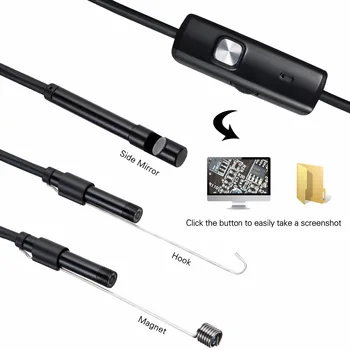 1,5 M 2M Mini Kamera 5.5 mm objektiv Endoskop inspekce Potrubí IP67 Vodotěsné 480P HD micro mini USB Kamera Pro Android Telefon