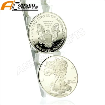 1 Oz Fine Silver 2000 2013 Jeden Dolar Mince USA