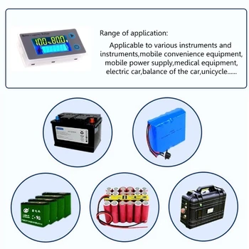 10-100V Univerzální LCD Auto Olovo Kyselina baterie Lithiová Baterie Kapacita Ukazatel Digitální Voltmetr Napětí Tester Monitor JS-C33