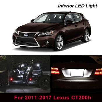 10 X Led Žárovky Bílé Auto Světlo Vnitřní Balení Kit Pro 2011-2017 Lexus CT200h Mapu Dome Kufru, osvětlení spz
