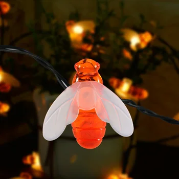 10LED 1,5 m Bee ve Tvaru LED String Světla Bateriové Vánoční Věnce Víla Světla Pro Holiday Party Zahradní Dekorace