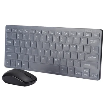2.4 G Bezdrátová Klávesnice Set Myš s Klávesnicí, Chránič USB Přijímač pro Notebook Office Gaming