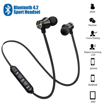 20 KS Magnetic Bezdrátové Bluetooth Sluchátka Stereo Sportovní Vodotěsná Sluchátka Bezdrátová in-ear Sluchátka s Mic Pro IPhone Samsung