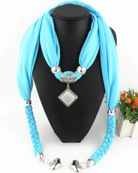 2018 nové módní Hot Prodej Přívěsek šperky šátek ženy doplňky šátky módní Luxusní značky šátek náhrdelník dárky skladem