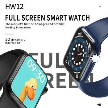 2020 HW12 HW16 Full Screen Chytré Hodinky 44MM 40MM Ženy Muži Smartwatch s heslem Rozdělené Obrazovce Bluetooth PK IWO 12 13 FK88