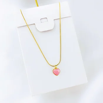 2020 Módní krásné růžové Láska přívěsek dlouhý náhrdelník klíční kost řetěz pro ženy módní šperky, dárky velkoobchod