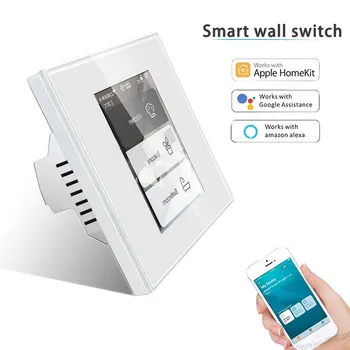 2020 Poslední 4 modely v jednom LCD WI-fi Smart wall Switch pracovat s aplikace homekit ,alexa,googlehome pro smart switch smart home