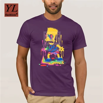 2020 Summer New Příjezdu Ležérní Sportovní pánské tričko Bavlna Trippy Bart pánské Tisk Osobnosti Módní t-shirt Populární