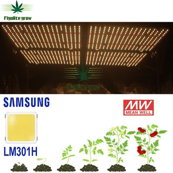 2021 Poslední 120W 240W 320W 480W Stmívatelné LED Grow Light Quantum Tech V4 Deska Samsung LM301H Swithch zapnutí/vypnutí UV IR