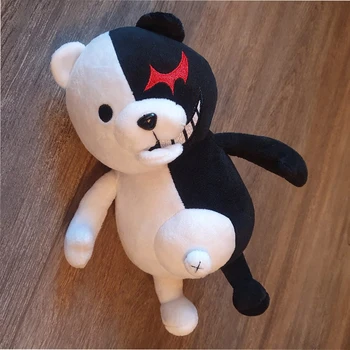 26 cm Anime Monokuma Plyšové Hračky Panenka Peluche Cue Černá Bílá Medvídek Vycpaných Zvířat Hračky, Nový Styl Ženy, Děti, Dárek k Narozeninám