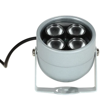 4ks High Power LED IR Array Osvětlovač IR Lampa pro CCTV Bezpečnostní Kamery, Stříbrná