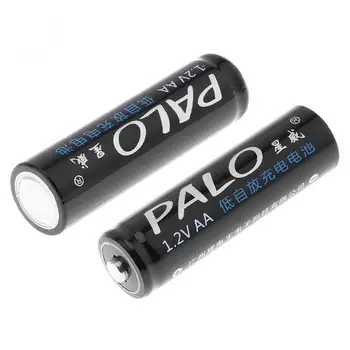 4ks/lot PALO Prodej 1,2 V AA 1300 mAh Ni-MH Dobíjecí Baterie s Přes-Aktuální Ochranu pro dětské Hračky / Myši / Fotoaparát