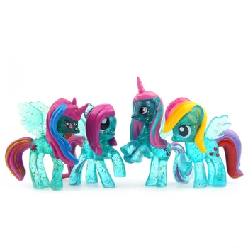 4ks/Set my Little Pony Hračky Přátelství Je Magické PVC Akční Figurky Sada Sběratelskou Model Panenky, Vánoce, Nový Rok Dárek
