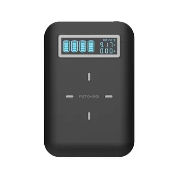 4x 18650 Baterie DIY Qi Bezdrátová Nabíječka USB Typu C PD Rychlé Nabíjení Power Bank Box Shell Pouzdro pro Mobilní Telefon, Mobil, Tablet P