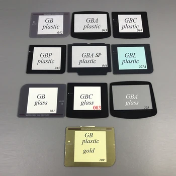 50ks 12models Plastové Sklo Objektivu pro GBA GBC GBP GBL GBA SP Obrazovky pro Gameboy Color Předem Kapsy objektiv chránit