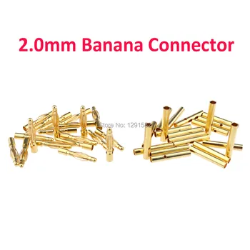 50pairs 2.0 mm, 3.5 mm, 4.0 mm 2.0 3.5 4.0 Gold Bullet Banán Konektor Plug Muž Žena pro ESC Motor Lipo RC baterie Součástí