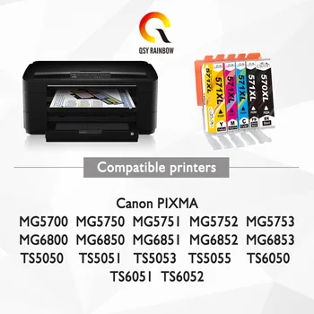 5pk Inkoustová Kompatibilní Cartridge pro Canon Pixma MG5750 MG5751 MG5752 MG5753 MG6850 MG6851 MG6852 MG6853 Tiskárny PGI 570 CLI 571 XL