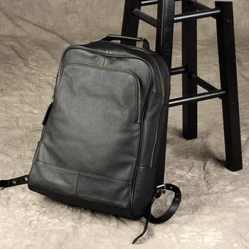 AETOO Původní originální Kožené Retro Pánské batoh skutečná kráva Kůže Velká Kapacita batohu muži laptop backpack business tašky