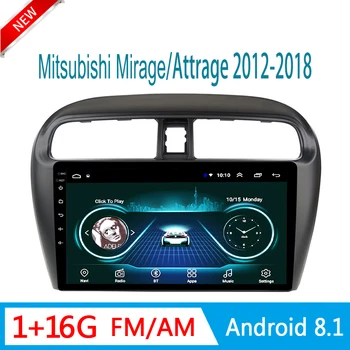 Auto rádio Pro Mitsubishi Mirage Attrage 2012-2018 multimediální systém auto audio systém GPS navigátor FM am USB 1 din Android mirror odkaz