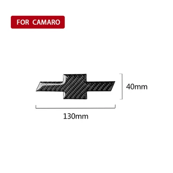 Auto styling, Carbon Fiber Nálepka pro Chevrolet Camaro 2017-2019 Kufru Auta logo label Rám Kryt Samolepka