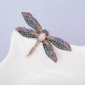 Barevné Crystal Dragonfly Brože pro Ženy, Motýl, Hmyz, Zvířecí Brož Kolíky Košili, Oblek, Šátek, Doplňky, Dárky, Roztomilý Broche