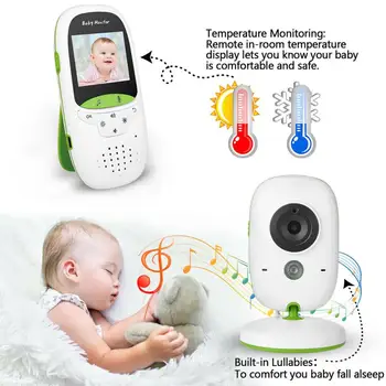 Bezdrátové Video Baby Monitor Fotoaparátu Digitální LCD Noční Vidění, 2-Way Talk Video IR LED Teplota Monitor Dítě Dítě Spát Fotoaparát