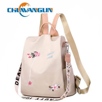 Chuwanglin Módní výšivky batoh Anti-krádeže batoh ženy, ženské školní tašky batohy pro Dospívající Dívky, dospívající T701303