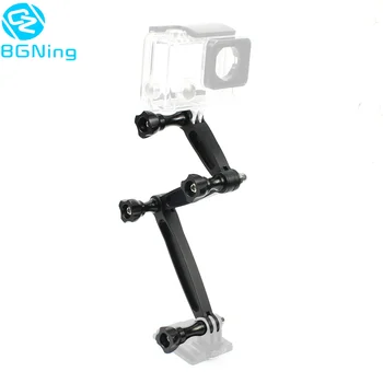 CNC Slitiny Stativ Monopody Helmu Prodlužovací Rameno Mount Selfie Stick Kit s Šrouby pro Sport Kamera Pro Hero 5 4 3+ SJCAM Xiaoyi