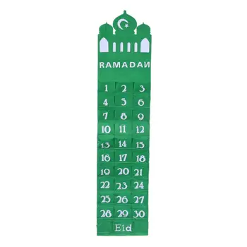 Cítil Ramadán Eid Mubarak Zavěšení na Zeď Číslované Odpočítávání Kalendář 30 Prostory Domova G8TB