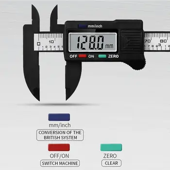 Digitální Elektronické Posuvné měřítko 0 -150mm Měřící Nástroj 6 Palcový LCD Elektronické Měřidlo, Mikrometr Nástroj Měření