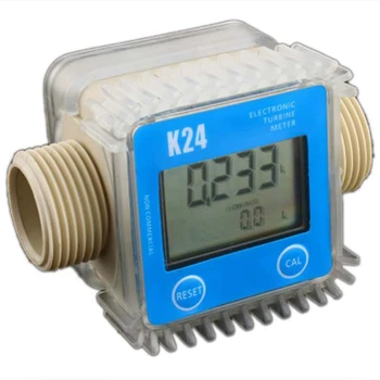 Digitální Lcd K24 Průtokoměr Turbínový Průtok Paliva Tester Pro Chemické Látky, Vody, Moře, Liquid Flow Meters Měřicí Nástroje