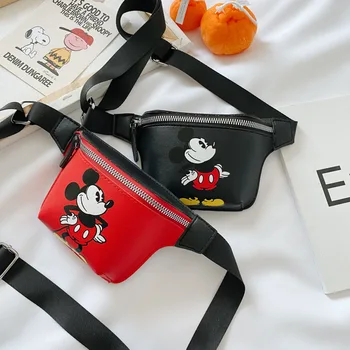 Disney dětská Taška Messenger Bag Dívky Módní Taška Karikatura Mickey mouse Dítě chlapci Roztomilý Mini Hrudi Taška Taška přes Rameno