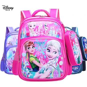 Disney nová taška přes rameno + tužka taška chlapce Spiderman dívka Zmrazené základní škola karikatura taška venkovní cestovní lehký batoh skladování