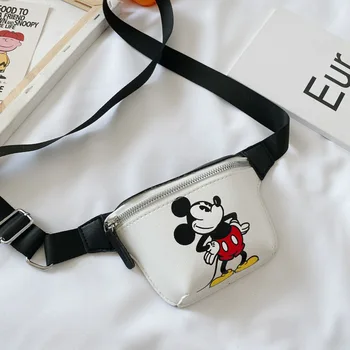 Disney pu karikatura dívka chlapec messenger bag minnie mickey mouse taška přes rameno fashion kabelka mince taška