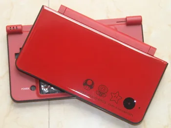 Doprava zdarma Červené Plné Bydlení Shell Pouzdro Pro DSi XL /DSi LL (Mario Limited Edition) Vysoce kvalitní herní konzole