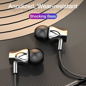 Drátová Sluchátka s Drátem Bass Sluchátka In-ear Sluchátka Stereo Sluchátka 3,5 mm s Mikrofonem Hudební Sluchátka Sluchátka Auriculares