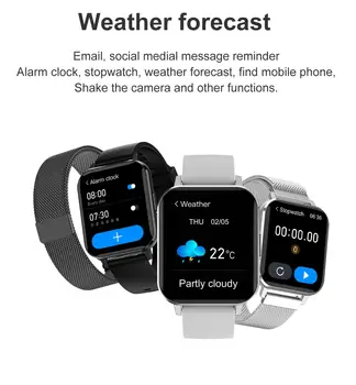 DTX Chytré hodinky Muži 1.78 palcový IP68 EKG Smartwatch Android Multi-Sportovní Režim Krevního Tlaku Kyslíku Relojes náramkové Hodinky VS IWO T500