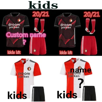 Děti 20 21 Feyenoord fotbalový dres KOKCU home away košile BERGHUIS Camiseta de futbol JORGENSEN 2020 2021 Fotbalové Dresy kit