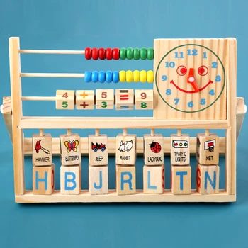 Děti abacus math hračky Vzdělávací dřevěné počítadlo Early learning Multi-účel výpočetní rámy batole, vzdělávací hračky dárek