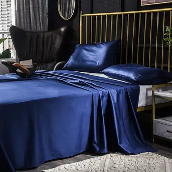 Egyptská Bavlna, Luxusní 600TC Modrá Barva Prostěradlo Polštář Prostěradlo Prostěradlo povlak na Polštář Ložní prádlo ložní prádlo, Domácí Textil #s