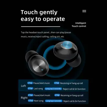 Ergonomický Design, Pohodlné 6D hi-fi Zvuk Sport Bezdrátová Sluchátka BT5.0 HD Zavolat TWS Bezdrátová Sluchátka pro Huawei iPhone Xiaomi