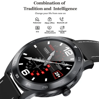 Eseed DT98 chytré hodinky muži 300mah baterie, dlouhá pohotovostní volání Bluetooth Srdeční frekvence chytré hodinky pro android ios