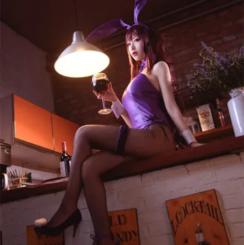 FGO Scáthach Fate/Grand Order Barman Bunny Girl Cosplay Kostým Ženy Sexy Kombinézy Scathach Oblečení