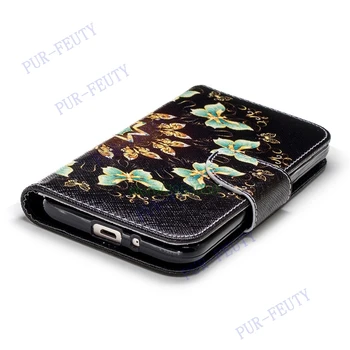 Flip Peněženka Pouzdro pro Samsung Galaxy J2 Pro 2018 J250 Telefon Kožené Flip Pouzdro Kryt J250F/DS SM-J250F/DS Peněženka Silikonový Kryt