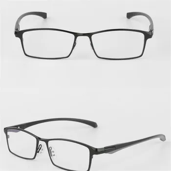 Full-frame Brýle Muži Slitiny Brýle Rámy Optické Pánské Značkové Brýle Full-frame Optiky Velké obroučkami Brýlí 064