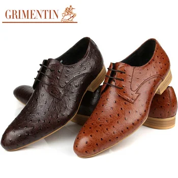 GRIMENTIN italské šaty boty pro muže z černé krajky obchodní kancelář svatební módní návrhář muži muži originální kožené boty