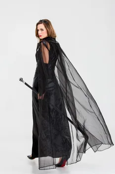 Halloween Gothic Upírka Roli Cosplay Party Kostým pro Dospělé Královna Duch nevěsta Kostým Oblečení Ženské čarodějnice Oblečení