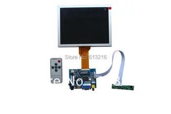 HDMI-VGA -2AV LCD driver board +OSD klávesnice s kabel+Dálkový ovladač s příjem +8 palcový LCD panel EJ080NA-05B 800*600 +