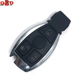 HKOBDII 3 Tlačítka Inteligentní Vzdálené Klíče od Auta NEC BGA 315/433MHz pro Mercedes Benz MB s držák baterie a metal blade